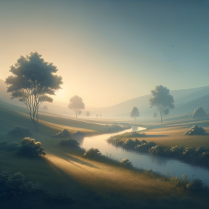 A tranquil children's landscape for confidence