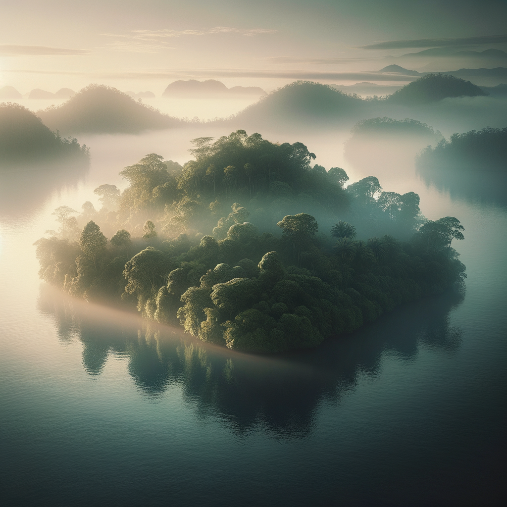 Visualization of a serene hypnosis journey to self-empowerment