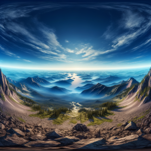 Scenic mountain view for hypnosis overcoming fear of heights