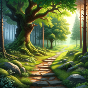 Serene path symbolizing new experiences