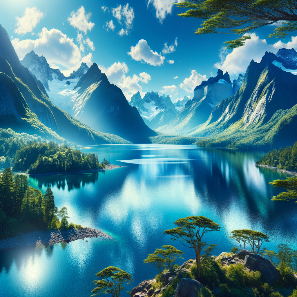Soothing visual of a tranquil landscape for hypnosis journey