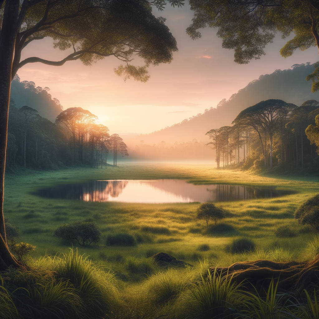 Nature scene depicting serenity and mindfulness for hypnosis audio support