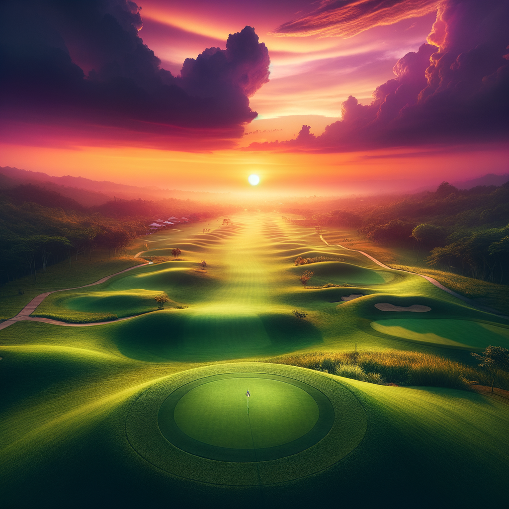 Imagery symbolizing a journey to optimized golf performance