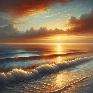 Ocean waves symbolizing comfort during cancer