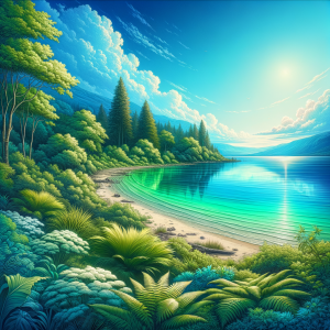 calming landscape for stress relief