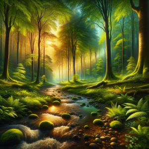visual representation of relaxation in a nature setting