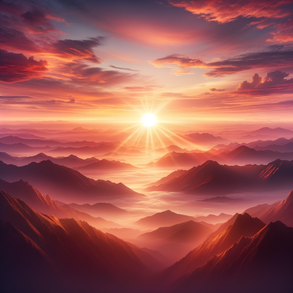 A sunrise representing new beginnings and confidence