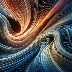 Energy waves flowing in harmony to depict confidence