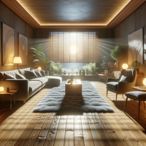 Peaceful therapy room with soft lighting for hypnosis sessions