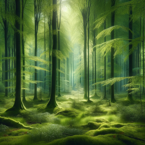 peaceful forest landscape for calming the mind