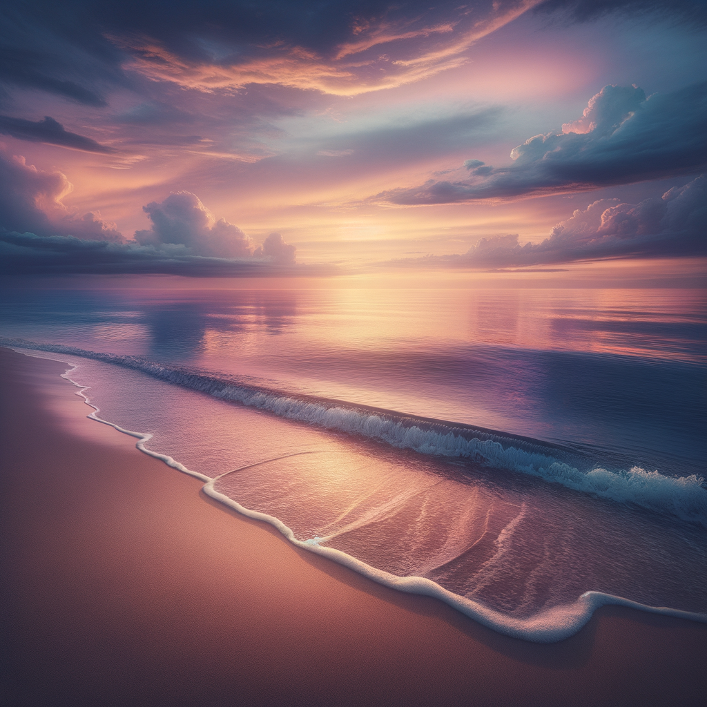 Peaceful ocean waves reflecting personal growth and harmony