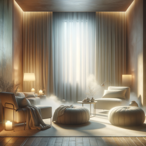 Serene and peaceful enclosed space for relaxation