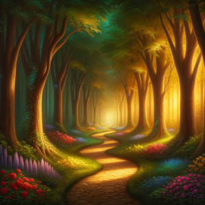 Relaxing nature path for vibrant skin journey