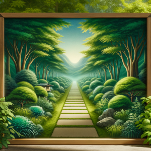 Peaceful nature scene for anxiety relief