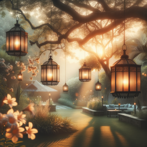 Serene setting with calming visuals representing harmony and relaxation