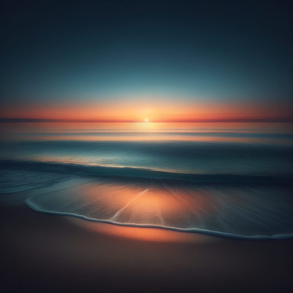 Hypnotic journey to tranquility with ocean waves