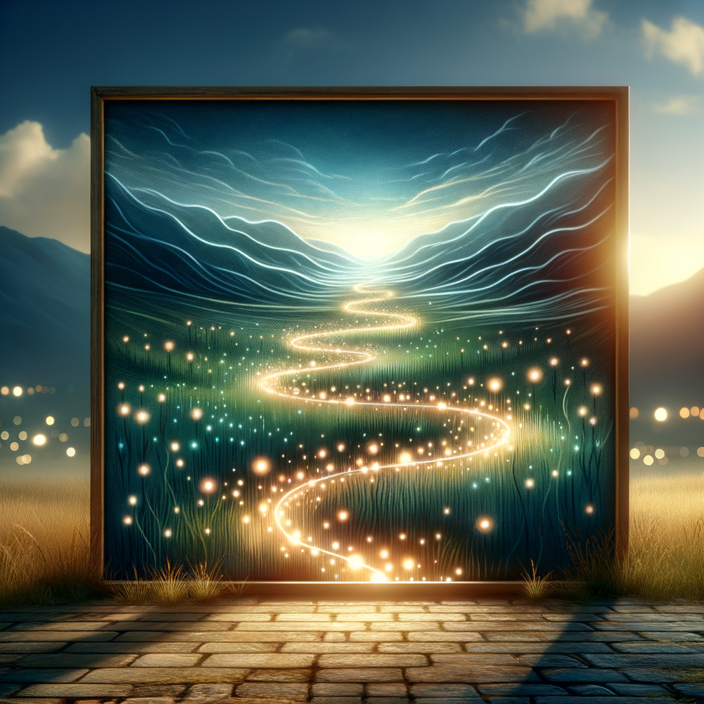A visionary path illuminated by soft light, symbolizing leadership journey