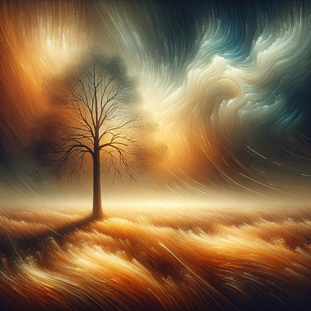 Abstract depiction of resilience in the face of academic challenges.