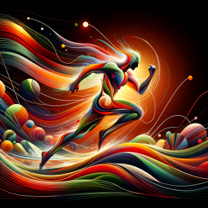 Hypnotic visualization of energy flow for wrestlers