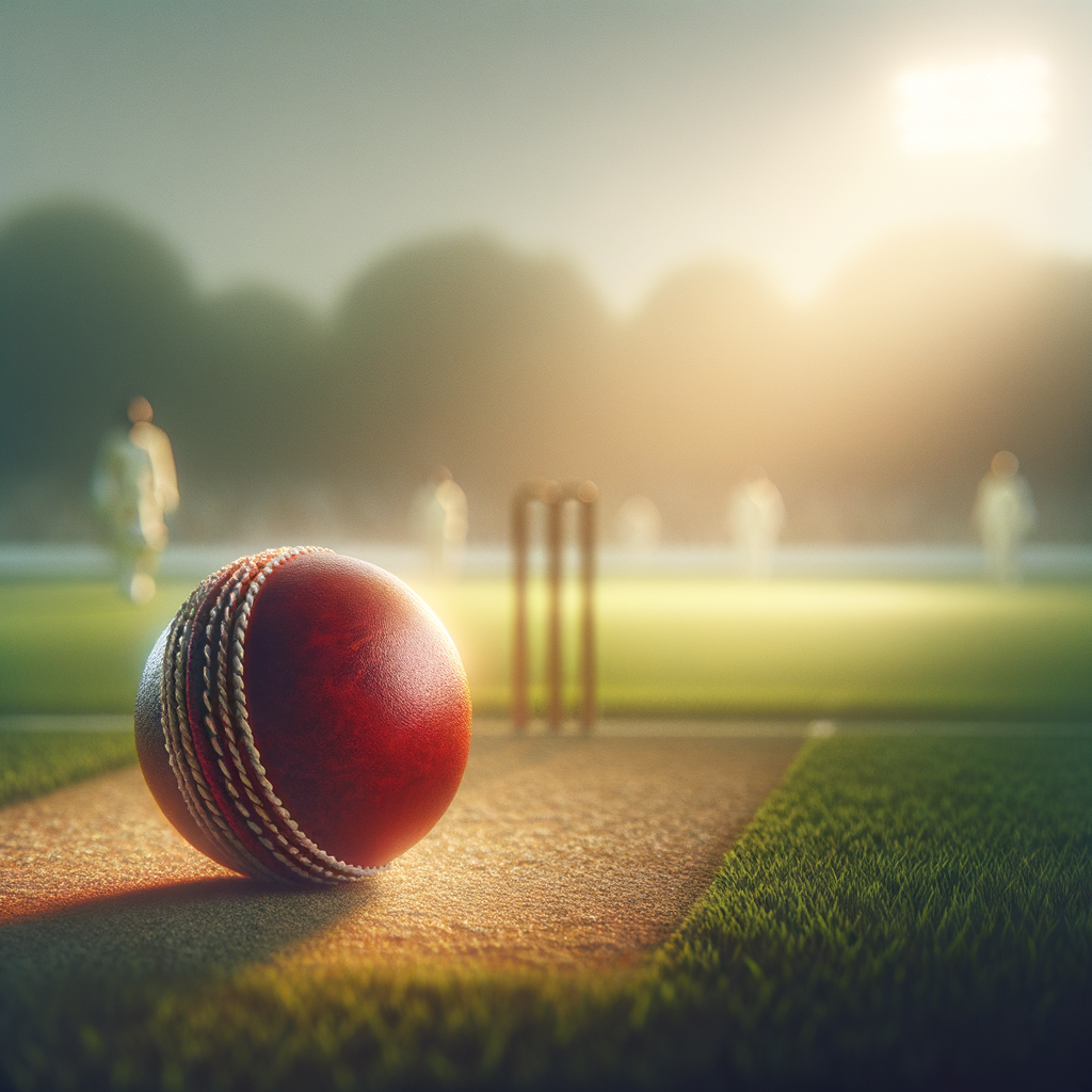 A cricket player imagining success on the field